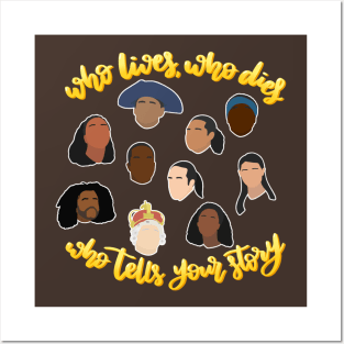 Who lives, who dies, who tells your story Hamilton silhouettes Posters and Art